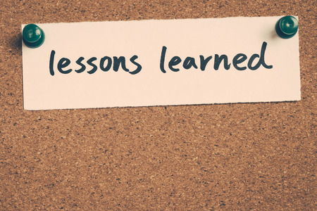 lessons learnedの写真素材