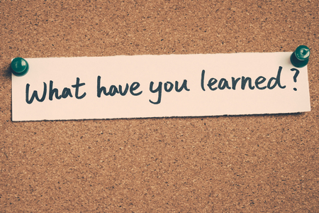 what have you learnedの写真素材