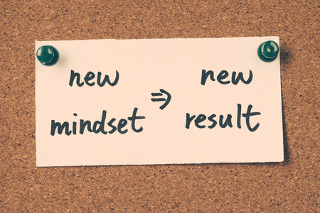 new mindset new resultの写真素材