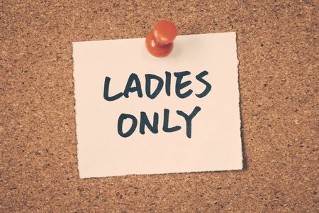 ladies onlyの写真素材