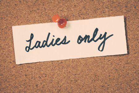 ladies onlyの写真素材