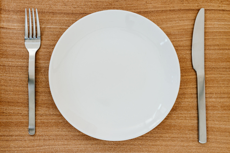 plate fork knifeの写真素材