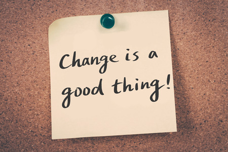 Change is a good thingの写真素材