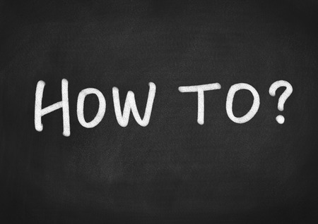 How to?の写真素材