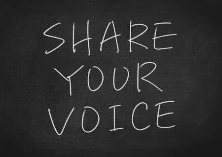 share your voiceの写真素材