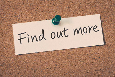 find out moreの写真素材