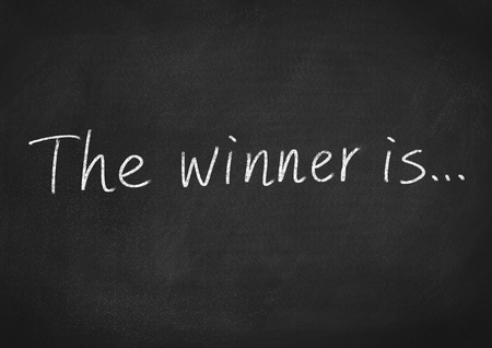 the winner isの写真素材