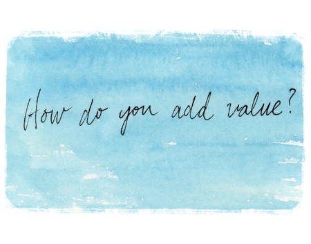 how do you add value conceptの写真素材