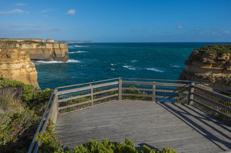 Travel along the Great Ocean Road in Victoria Australiaの写真素材