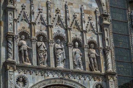 Lake Como Italy is a beautiful and peaceful tourist destination.のeditorial素材