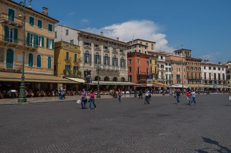 Verona in northern Italy is a world heritage listed tourist destination.のeditorial素材