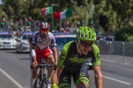 Adelaide Australia 2015 January 25 The Tour Down Under races around the beautiful city streets  of...