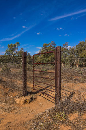 Outback South Australia the old Kanyaka Homestead sits abanded in the Flinders Ranges National Parkの写真素材
