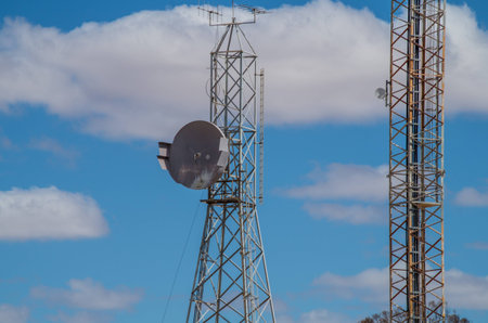 Comunication towers in rural South Australia