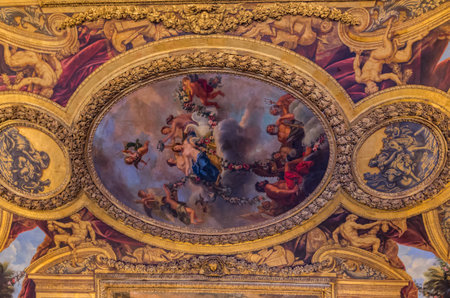 Paris France 22 April 2014 The Palace of Versailles is located in Paris and was built by the French...
