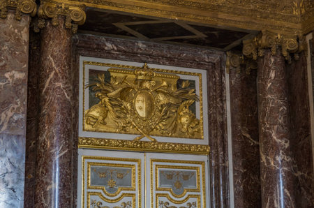 Paris France 22 April 2014 The Palace of Versailles is located in Paris and was built by the French Kings.のeditorial素材