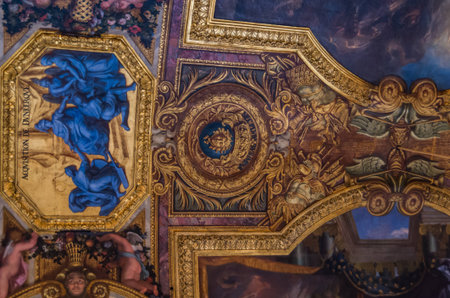 Paris France 22 April 2014 The Palace of Versailles is located in Paris and was built by the French Kings.のeditorial素材