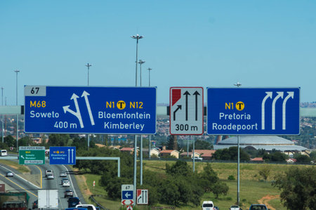 Johannesburg, South Africa 28 March 2016 The Johannesburg central business district in the older part of townのeditorial素材