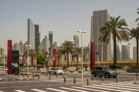 Dubai United Arab Emirates 13 May 2014 Beautiful  images at the Dubai Mall in the global city  of UAEのeditorial素材