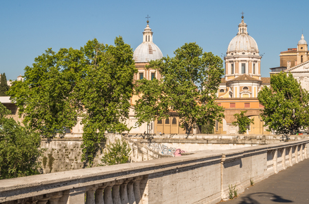 Rome Italy 10 May 2014 The streets of Rome have an abundance of people and historical architecture everywhere you look.のeditorial素材