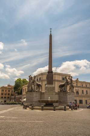 Rome Italy 11 May 2014 The streets of Rome have an abundance of people and historical architecture everywhere you look.のeditorial素材