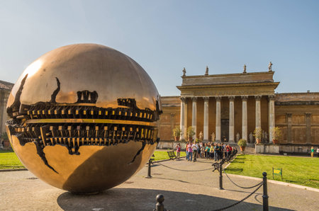 Vatican City Italy 10 May 2014 , The Vatican Museum in Rome is full of historical artworks and architectureのeditorial素材
