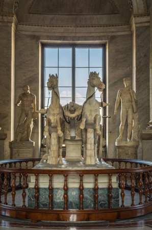 Vatican City Italy 10 May 2014 , The Vatican Museum in Rome is full of historical artworks and architectureのeditorial素材