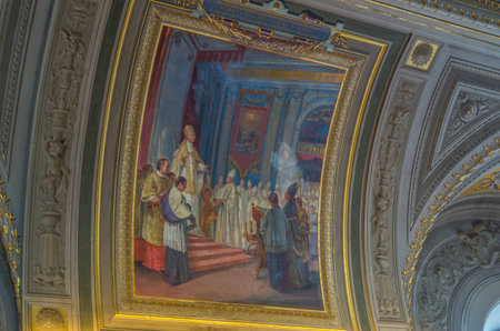Vatican City Italy 10 May 2014 , The Vatican Museum in Rome is full of historical artworks and architectureのeditorial素材
