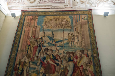 Vatican City Italy 10 May 2014 , The Vatican Museum in Rome is full of historical artworks and architectureのeditorial素材