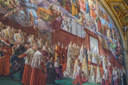 Vatican City Italy 10 May 2014 , The Vatican Museum in Rome is full of historical artworks and architectureのeditorial素材