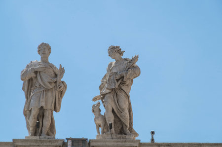 Vatican City Italy 10 May 2014 , The The Papal Basilica of St. Peter in the Vatican, or simply St. Peter's Basilicaのeditorial素材