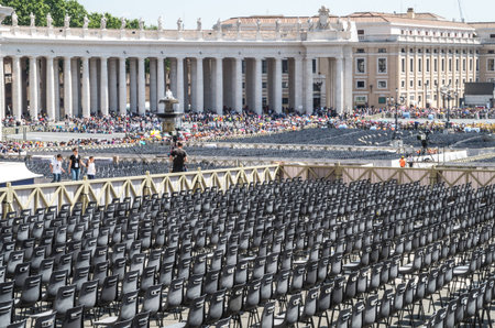 Vatican City Italy 10 May 2014 , The The Papal Basilica of St. Peter in the Vatican, or simply St. Peter's Basilicaのeditorial素材