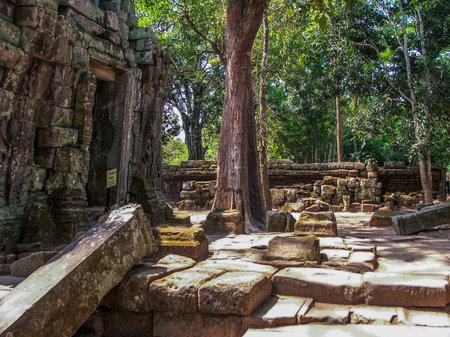 Cambodia has ancient temples and artifacts in abundance around  the city of Siem Reapのeditorial素材