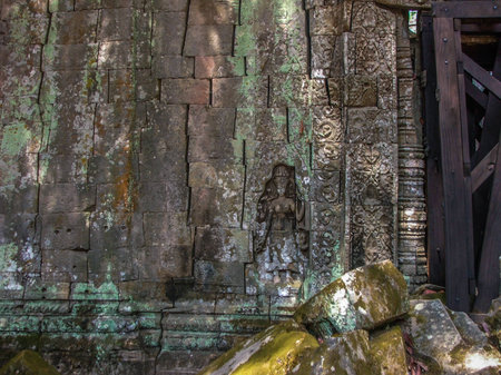 Cambodia has ancient temples and artifacts in abundance around  the city of Siem Reapのeditorial素材