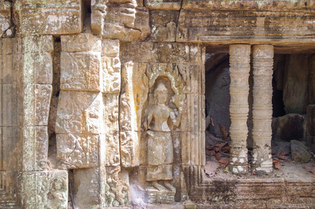 Cambodia has ancient temples and artifacts in abundance around  the city of Siem Reapのeditorial素材
