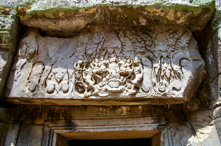 Cambodia has ancient temples and artifacts in abundance around  the city of Siem Reapのeditorial素材