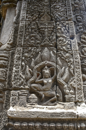 Cambodia has ancient temples and artifacts in abundance around  the city of Siem Reapのeditorial素材