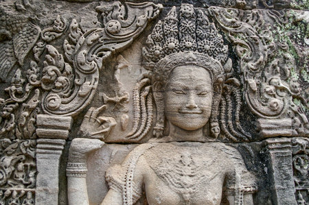 Cambodia has ancient temples and artifacts in abundance around  the city of Siem Reapのeditorial素材