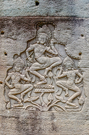 Cambodia has ancient temples and artifacts in abundance around  the city of Siem Reapのeditorial素材