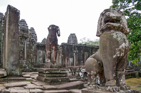 Cambodia has ancient temples and artifacts in abundance around  the city of Siem Reapのeditorial素材