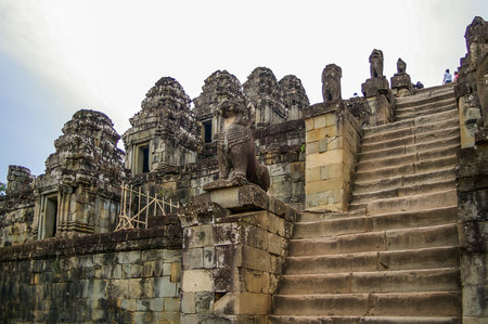 Cambodia has ancient temples and artifacts in abundance around  the city of Siem Reapのeditorial素材