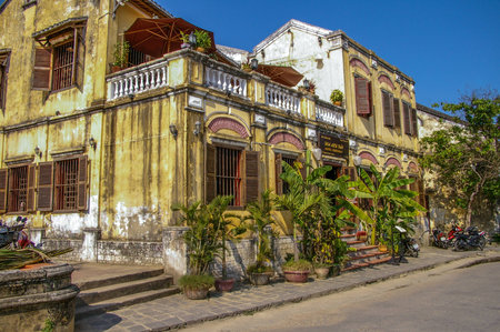 Hoi An Vietnam 17 April 2009 Hoi An is a World Heritage listed town located on the beautiful coastline of Vietnamのeditorial素材