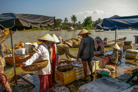 Hoi An Vietnam 17 April 2009 Hoi  town located on the beautiful coastline of Vietnamのeditorial素材