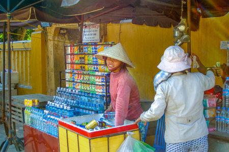 Hoi An Vietnam 17 April 2009 Hoi An is a World Heritage listed town located on the beautiful coastline of Vietnamのeditorial素材