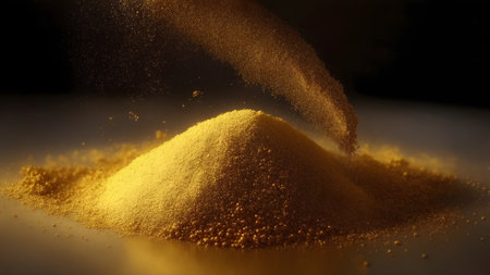 Golden powder heap Expensive Rare Rich Luxurious Mysteriousの素材