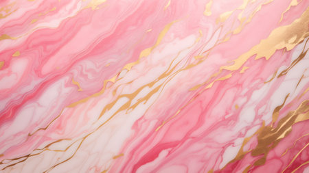 pink white marble and golden line background fantasy fashion mysterious modern bannerの素材