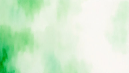 Abstract green gradient watercolor background. Texture paper. wallpaper, desktop, poster, web design.の素材