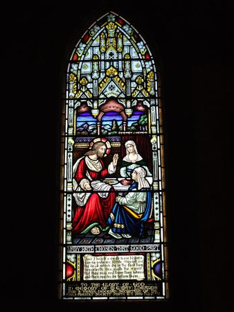 St. Andrew's Cathedral stained glass art - Perth Western Australia.のeditorial素材