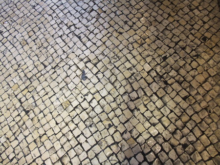 Small irregular squared floor tiles background textureの写真素材