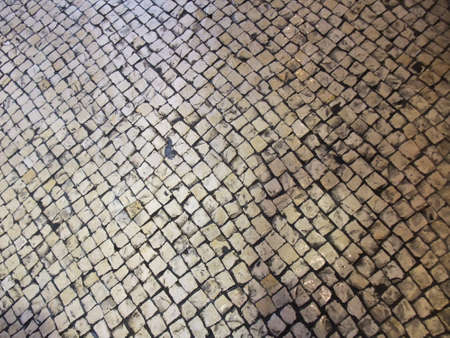 Small irregular squared floor tiles background textureの写真素材